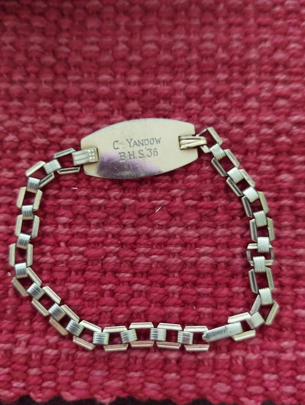 1936 Gold Toned Championship Bracelet